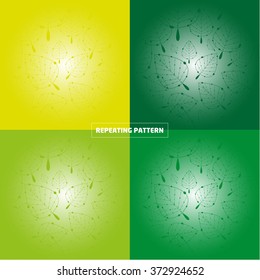 Abstract repeating pattern. Leafs. Vector Background