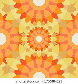 Abstract repeating tiles pattern can be used for fabric, background, wallpaper, stationery, packaging and surface pattern design, vector