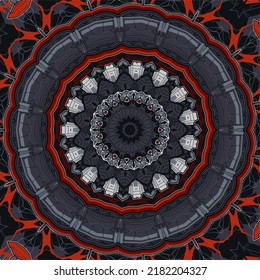 Resumen repetición triángulo kaleidoscopio mandala patrón fondo de pantalla