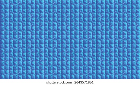 Fundo Repetitivo Azul Sem Costura Abstrato Com Padrões Ondulados