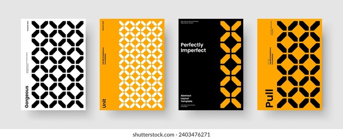 Resumen de diseño de informes. Diseño creativo de afiches. Plantilla de volante geométrico. Presentación de negocios. Portada del libro. Folleto. Antecedentes. Cartel. Identidad de marca. Cuaderno. Billete. Catálogo. Leaflet