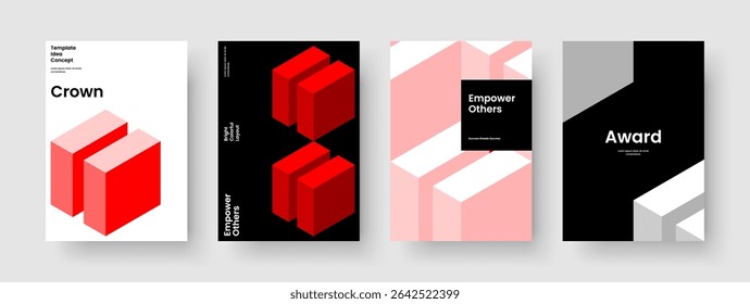 Abstrakter Berichtsentwurf. Layout der geometrischen Broschüre. Moderne Hintergrundvorlage. Poster. Flyer. Geschäftspräsentation. Buchumschlag. Banner. Notebook. Zeitschrift. Packungsbeilage. Portfolio. Katalog. Handzettel