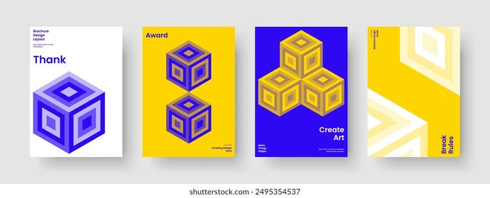 Abstract Report Design. Geometric Flyer Layout. Isolated Book Cover Template. Background. Poster. Business Presentation. Banner. Brochure. Brand Identity. Magazine. Leaflet. Catalog. Pamphlet