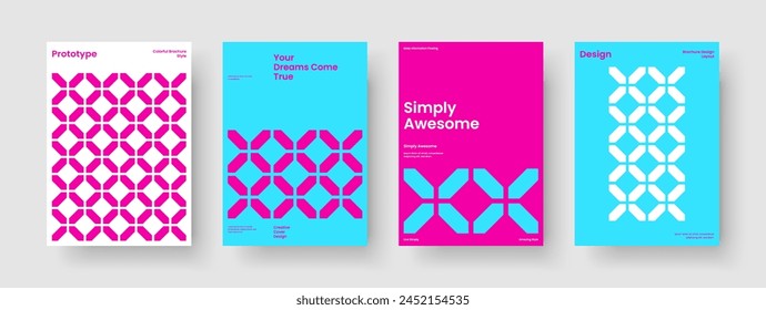 Abstract Report Design. Isolated Flyer Template. Geometric Book Cover Layout. Poster. Banner. Brochure. Background. Business Presentation. Pamphlet. Advertising. Notebook. Brand Identity. Magazine