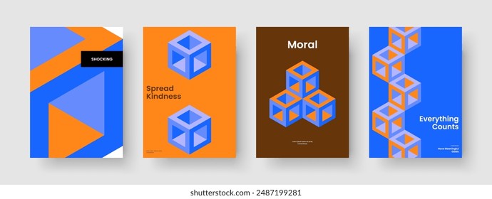 Abstract Report Design. Modern Book Cover Layout. Geometric Poster Template. Background. Flyer. Business Presentation. Banner. Brochure. Journal. Brand Identity. Newsletter. Pamphlet. Portfolio
