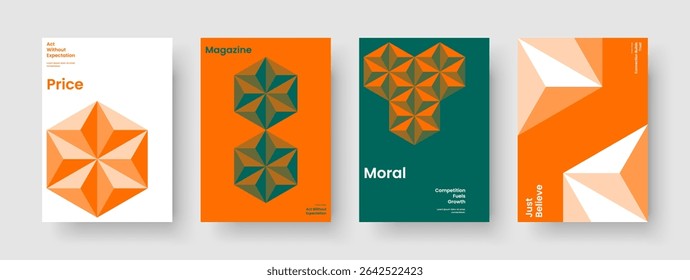 Abstract Report Layout. Geometric Brochure Design. Modern Flyer Template. Poster. Background. Business Presentation. Banner. Book Cover. Pamphlet. Leaflet. Journal. Handbill. Portfolio. Advertising