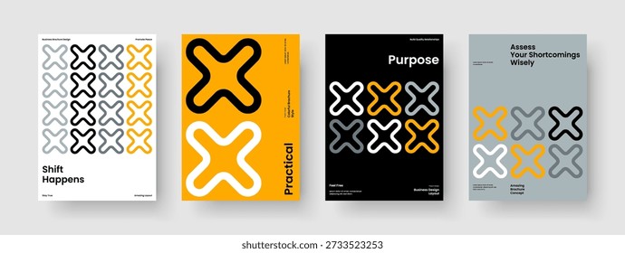 Abstract Report Layout. Geometric Brochure Design. Creative Flyer Template. Business Presentation. Book Cover. Banner. Background. Poster. Notebook. Advertising. Handbill. Leaflet. Journal