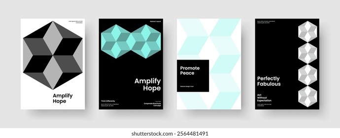 Abstract Report Layout. Geometric Flyer Design. Isolated Banner Template. Brochure. Business Presentation. Book Cover. Poster. Background. Brand Identity. Handbill. Advertising. Portfolio. Magazine