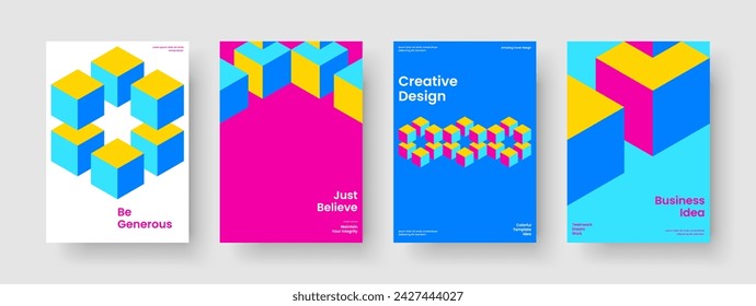 Abstract Report Layout. Isolated Flyer Design. Geometric Business Presentation Template. Brochure. Banner. Poster. Book Cover. Background. Catalog. Leaflet. Journal. Advertising. Brand Identity