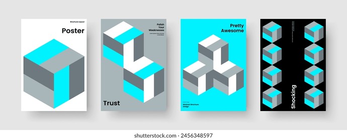 Abstract Report Layout. Isolated Poster Design. Geometric Banner Template. Flyer. Brochure. Background. Book Cover. Business Presentation. Handbill. Newsletter. Magazine. Pamphlet. Brand Identity