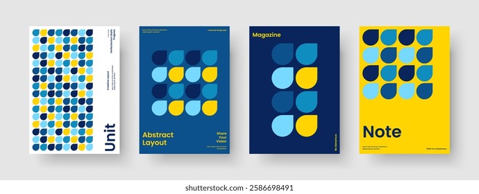 Abstract Report Layout. Modern Brochure Design. Isolated Flyer Template. Poster. Business Presentation. Background. Book Cover. Banner. Journal. Handbill. Portfolio. Notebook. Leaflet. Magazine