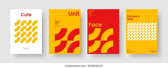 Abstract Report Template. Creative Book Cover Layout. Geometric Business Presentation Design. Banner. Flyer. Brochure. Background. Poster. Journal. Brand Identity. Newsletter. Handbill. Leaflet