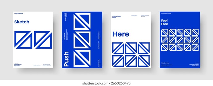 Modelo de relatório abstrato. Layout de cartaz criativo. Design de plano de fundo isolado. Faixa. Brochura. Capa de Livro. Apresentação de negócios. Panfleto. Catálogo. Folheto informativo. Revista. Panfleto. Identidade da marca