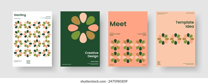 Abstract Report Template. Geometric Book Cover Layout. Isolated Flyer Design. Business Presentation. Background. Banner. Poster. Brochure. Pamphlet. Notebook. Advertising. Newsletter. Handbill