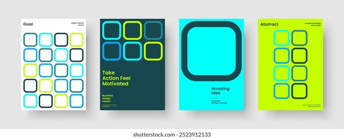 Modelo de relatório abstrato. Layout de cartaz geométrico. Design de banner isolado. Histórico. Capa de Livro. Panfleto. Apresentação de negócios. Brochura. Notebook. Identidade da marca. Diário. Revista. Catálogo