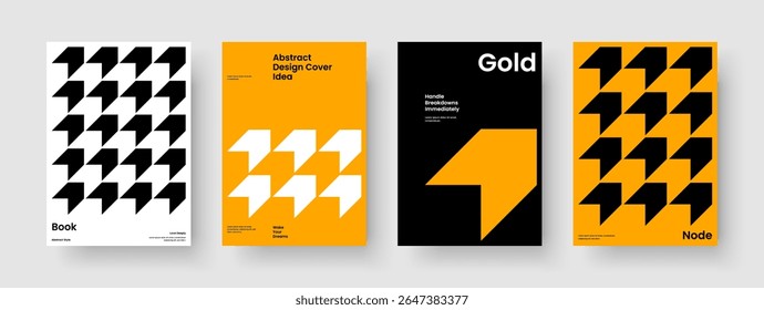Modelo de relatório abstrato. Layout de cartaz geométrico. Design de Panfleto Criativo. Faixa. Brochura. Capa de Livro. Histórico. Apresentação de negócios. Catálogo. Panfleto. Publicidade. Folheto informativo. Revista