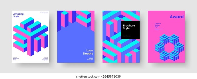 Abstract Report Template. Isolated Business Presentation Layout. Geometric Book Cover Design. Poster. Flyer. Background. Banner. Brochure. Brand Identity. Leaflet. Journal. Notebook. Advertising