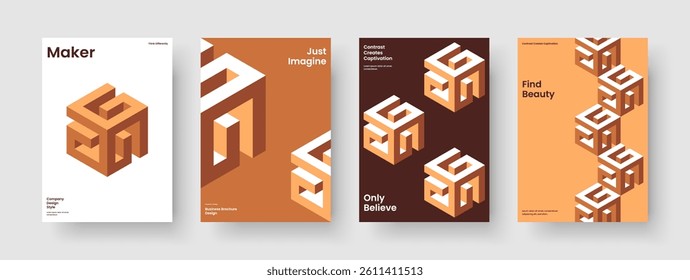 Abstract Report Template. Isolated Flyer Layout. Geometric Banner Design. Book Cover. Brochure. Poster. Business Presentation. Background. Advertising. Pamphlet. Handbill. Catalog. Portfolio
