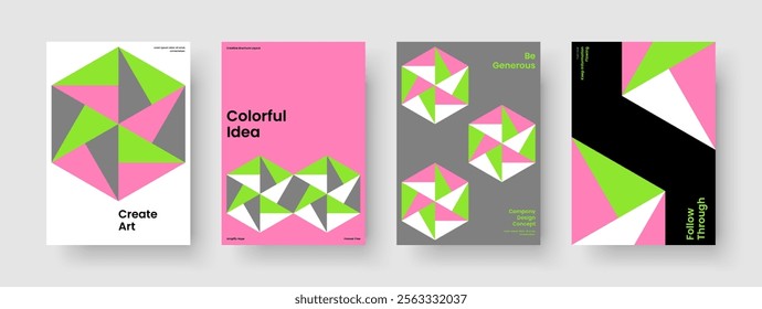 Abstract Report Template. Modern Brochure Design. Geometric Book Cover Layout. Poster. Background. Flyer. Banner. Business Presentation. Advertising. Pamphlet. Brand Identity. Leaflet. Newsletter