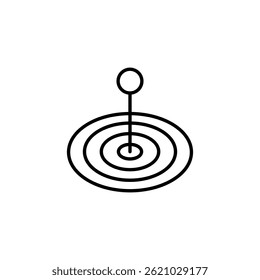 Representación Abstractas de una señal de conexión o un ícono de área de destino