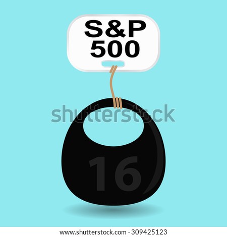 An abstract representation of the fall of the S&P 500 index.