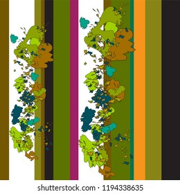 An abstract representation of fallen leaves in autumn.