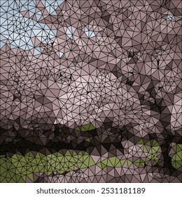 An abstract representation of geometric patterns