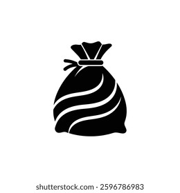 An Abstract Representation of a Money Bag Tied at the Top