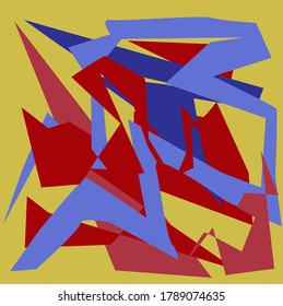 abstract representation of multi-colored lines