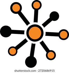 Representación Abstractas de una red o conexión con Elementos radiantes