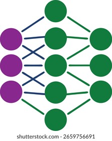 Abstract representation of a neural network illustrating ai and machine learning