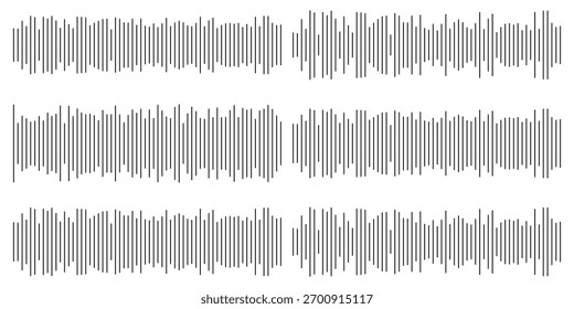 Abstract representation of sound waves perfect for audio or technology themed designs and backgrounds EPS vector