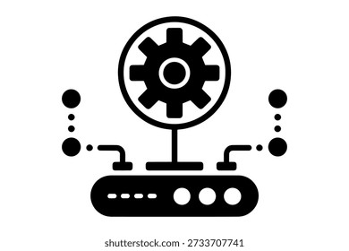 Representação abstrata de tecnologia e inovação