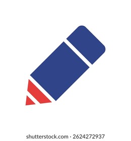 Abstrakte Darstellung eines Schreibwerkzeugs für kreative Designs und Illustrationen