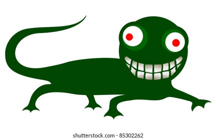 abstract reptile drawing