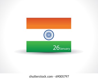 abstract republic day flag