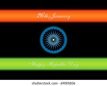 abstract republic day flag vector illustration