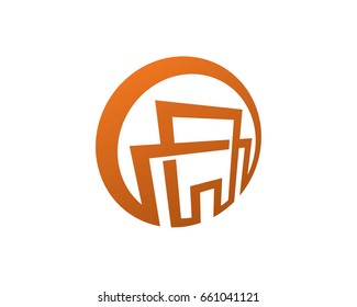 Abstract Residence Logo Template Design Vector, Emblem, Design Concept, Creative Symbol, Icon