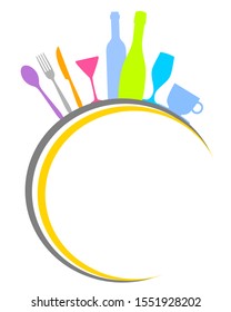 abstract restauran logo in vector quality