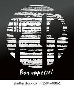 Abstract restaurant design - vector background 