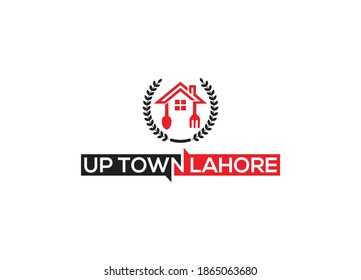 Abstract Restaurant logo design template