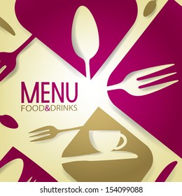 Abstract Restaurant Menu