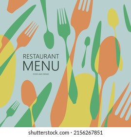 Abstract Restaurant Menu Cover Artwork (Vector Art)
