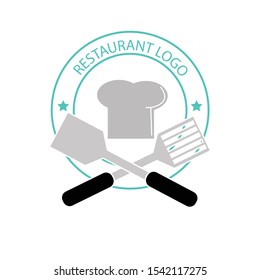 Abstract restaurant menu design logo. cafe logo. chefs symbol