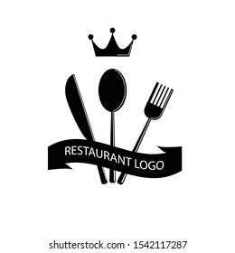 Abstract restaurant menu design logo. cafe logo. chefs symbol
