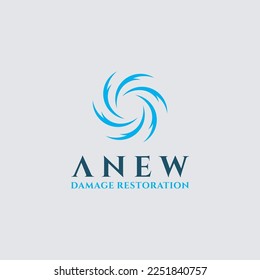 Abstract of restoration logo design template