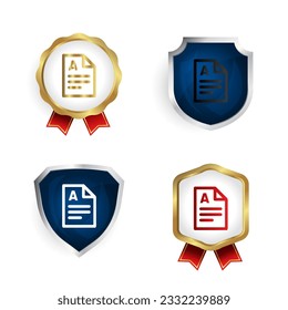 Abstract Result A Badge and Label Collection, can be used for business designs, presentation designs or any suitable designs.