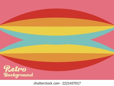 Abstract retro 1970s background with colorful striped design, vector illustration design for poster, wall art, banner graphic. computer wallpaper desktop.