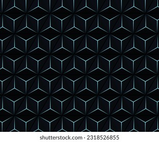 Abstract retro 3d pattern of geometric shapes Background Design