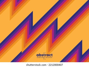 Abstract retro 70s background with colorful striped design, vector illustration design for poster, wall art, banner graphic. computer wallpaper desktop.